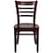 Flash Furniture HERCULES Series Ladder Back Mahogany Wood Restaurant Chair, PK2 2-XU-DGW0005LAD-MAH-GG - alternate 4